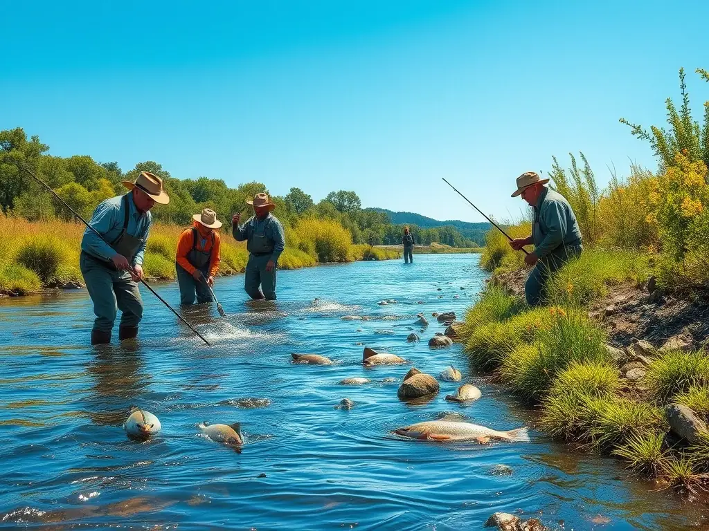 ACCAT members planting trees as part of a habitat restoration project, demonstrating their commitment to wildlife conservation and environmental stewardship.